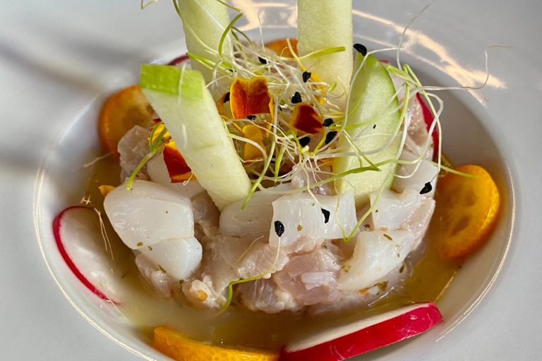 Ceviche de corvina y vieira